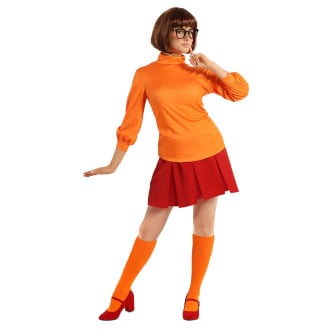 Womens TV Cartoon Mystery Geek Girl Costume