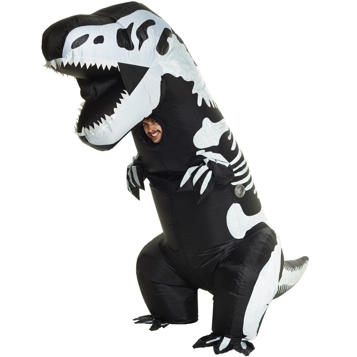 Inflatable Skeleton Dinosaur Costume T-Rex