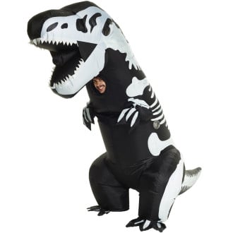 Inflatable Skeleton Dinosaur Costume T-Rex
