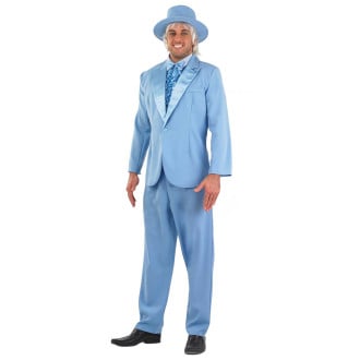 Mens Dumb Blue Suit 90s Costume