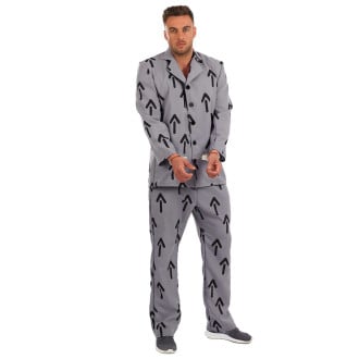 Mens Arrow Print Prisoner Costume