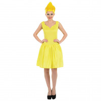 Womens Yellow Pixie Costume