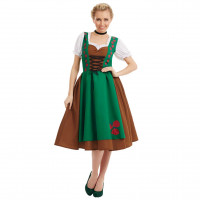 Womens Traditional Oktoberfest Dirndl Costume