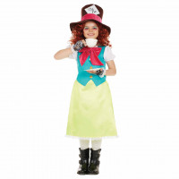 Kids Miss Hatter Dress Costume