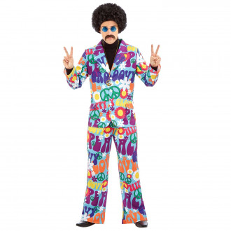 Mens Groovy Hippie Suit Costume