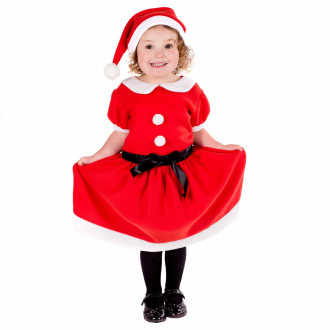 Kids Miss Santa Dress Costume