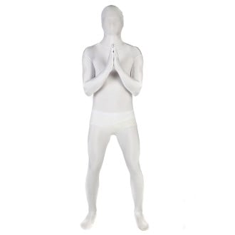 Mens White Morphsuit Costume