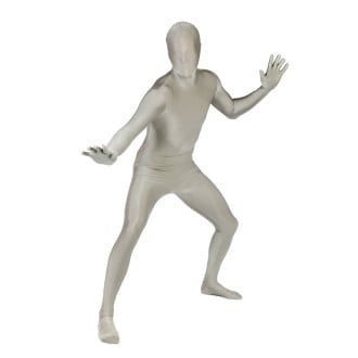 Mens Silver Morphsuit Costume