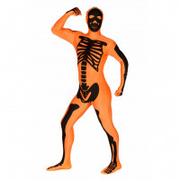 Skeleton Morphsuit - Orange