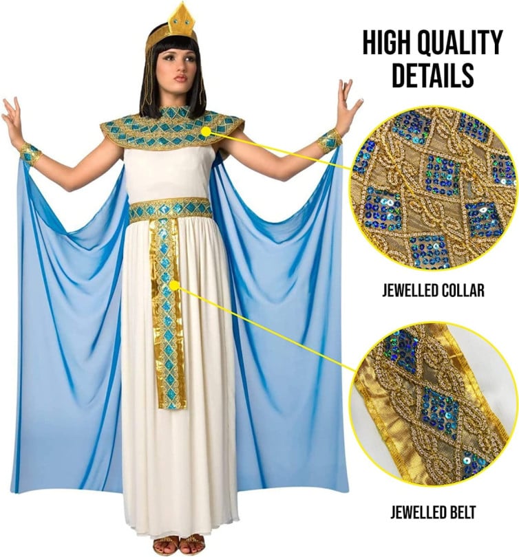 Womens Cleopatra Egyptian Costume Womens Cleopatra Egyptian Costume