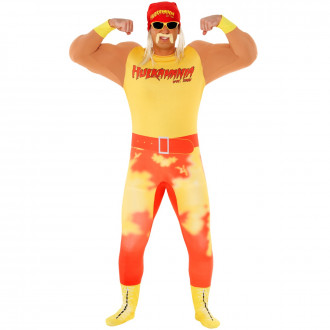 Men's Hulk Hogan Hulkamania Wrestler Costume 