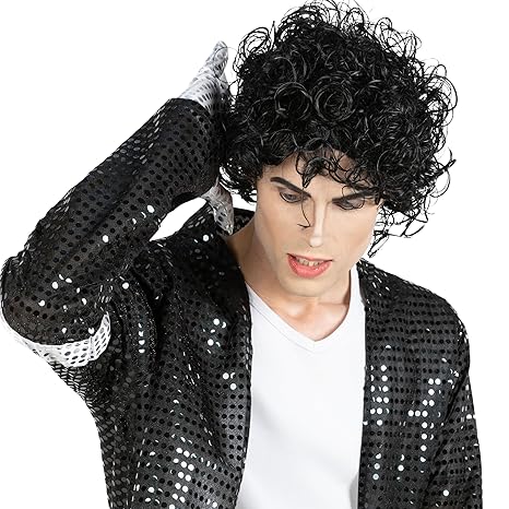 Mens King of Pop Wig