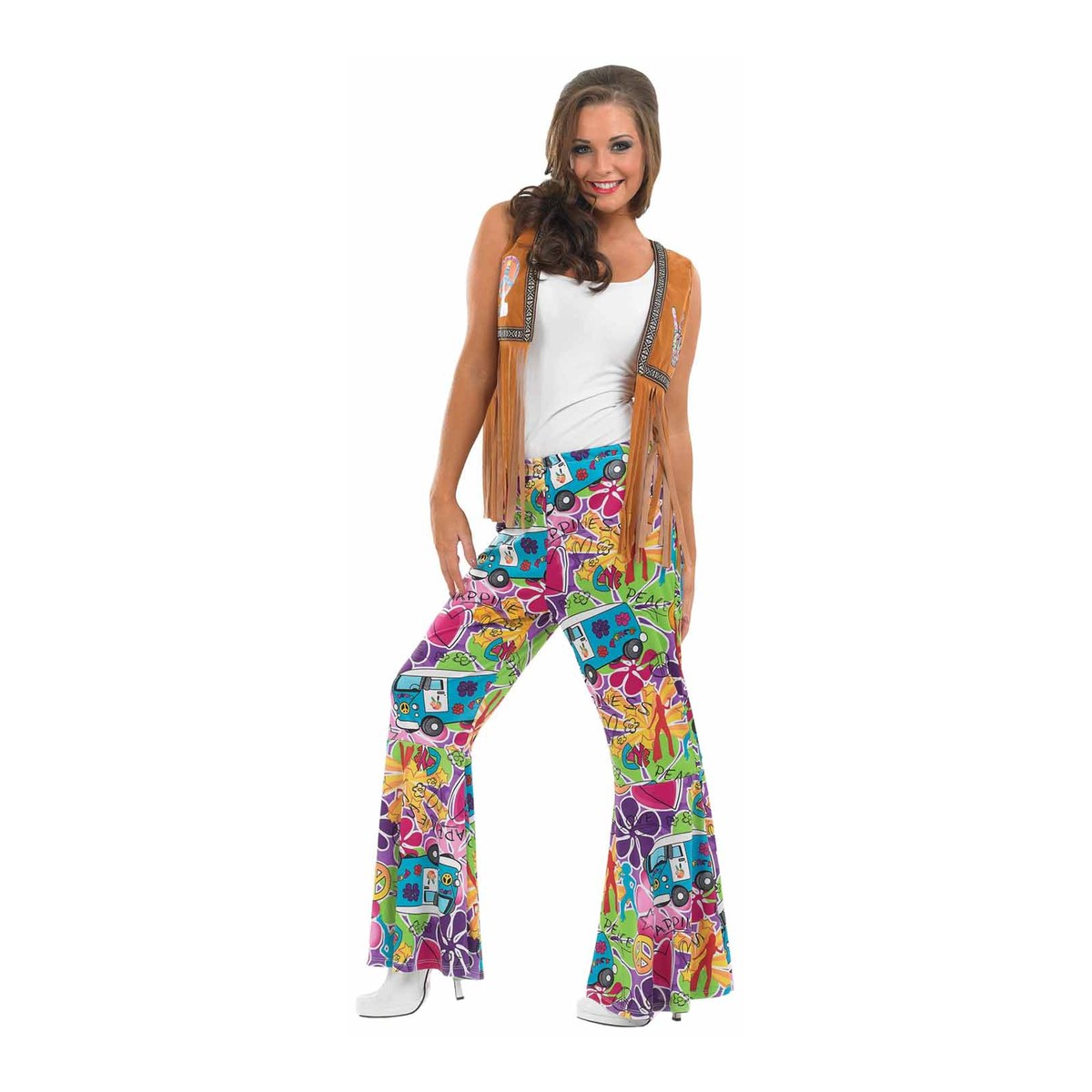 Women's Hippie Patterned Flared Pants