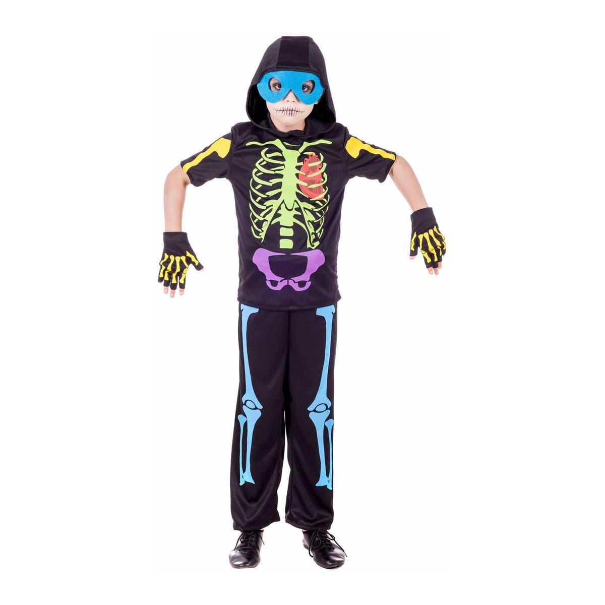 Kids Neon Skeleton Costume