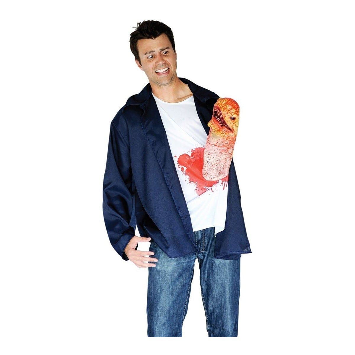 Alien Chest Buster Illusion Prank Costume