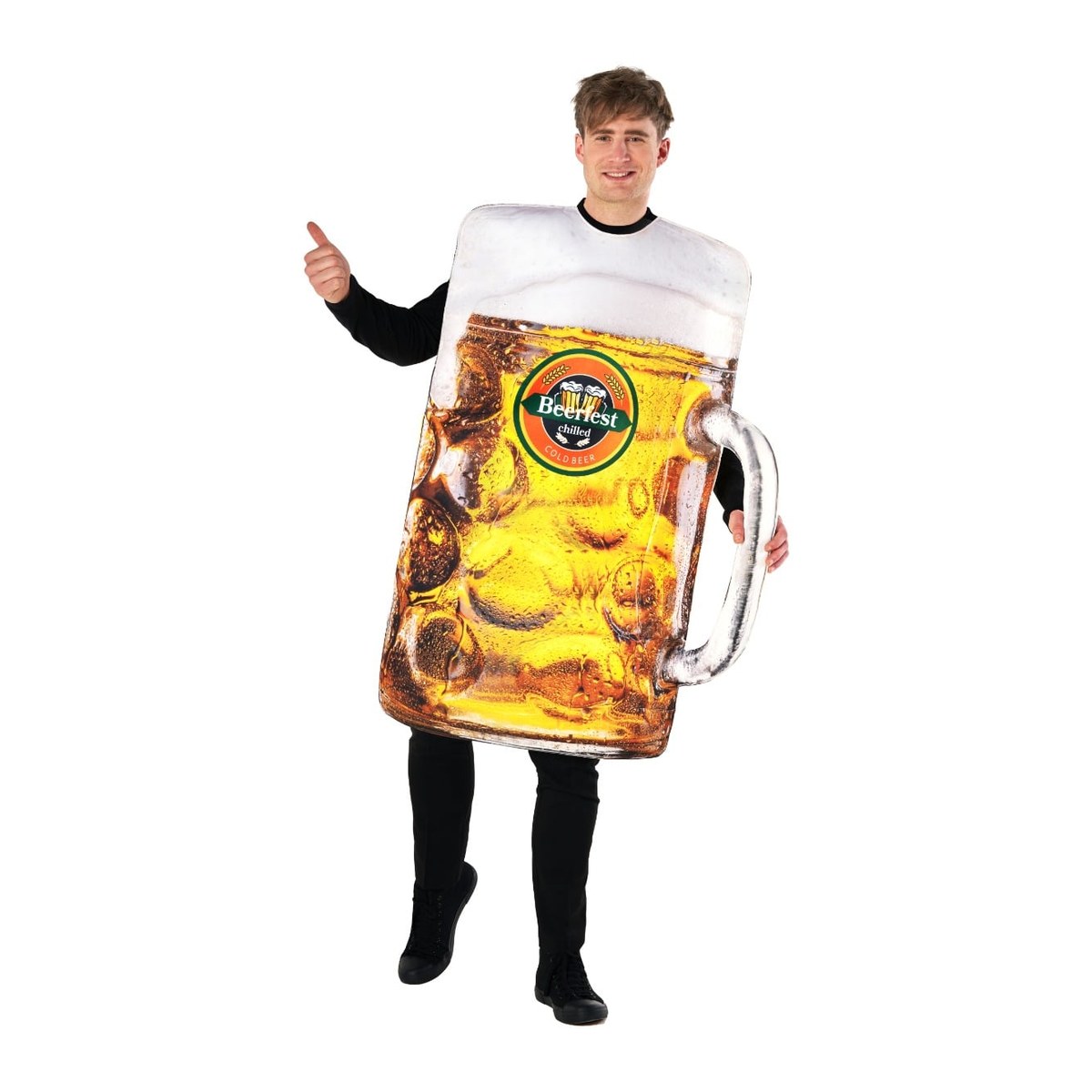 Mens Beer Glass Tabard Costume