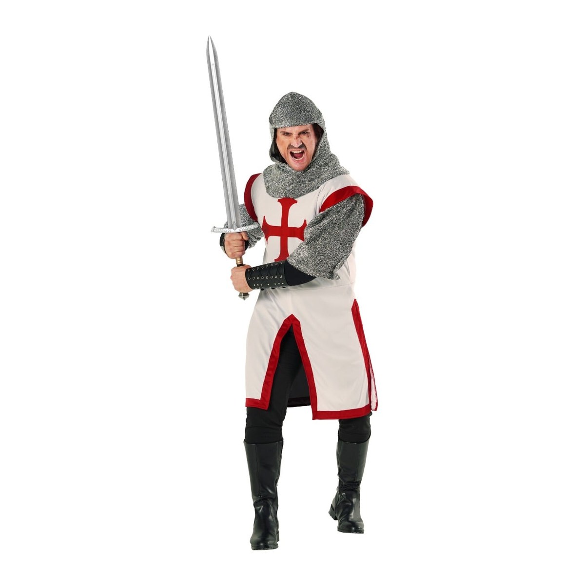 Men's White Medieval Knight Costume