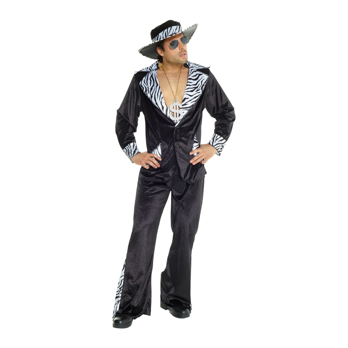 Men's Black Pimp Daddy Costume