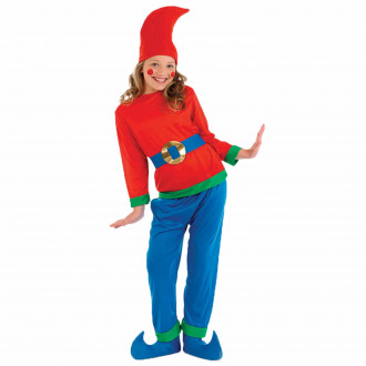 Kids Red & Blue Gnome/Elf Costume