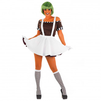 Womens Sexy Chocolate Factory Worker with Skirt Costume