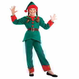 Kids Christmas Elf Costume