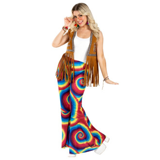 Womens Tie Dye Flares
