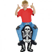 Kids Skeleton Piggyback Costume