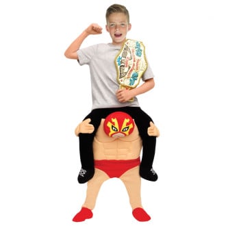 Kids Wrestler Piggyback Costume