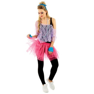 Womens 80s Lace Tutu Costume