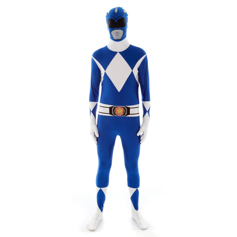 Power Rangers Costume - Mens - Morphsuit - XL - Blue - Halloween Costume Power Rangers Costume - Mens - Morphsuit - XL - Blue - Halloween Costume