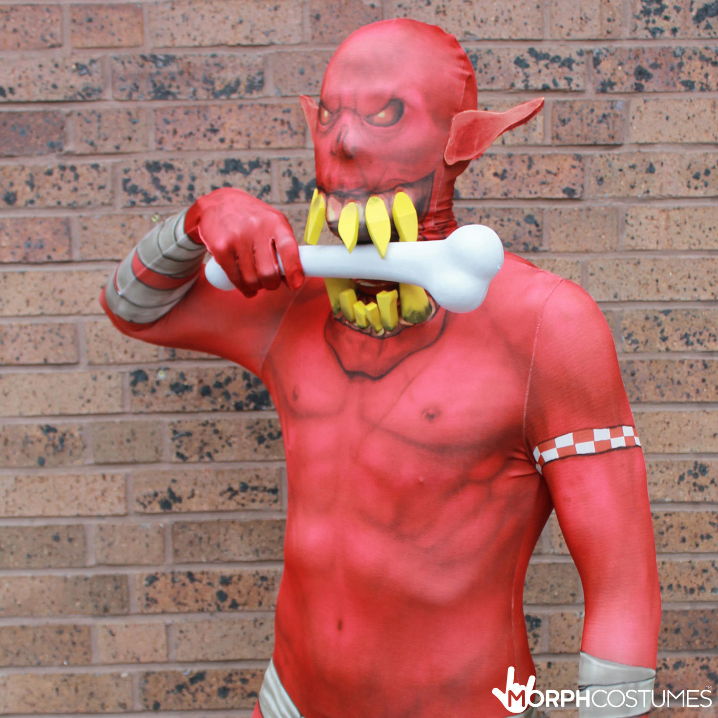 Jaw Dropper Orc Morphsuit – Rood