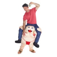Fat Stripper Piggyback Costume