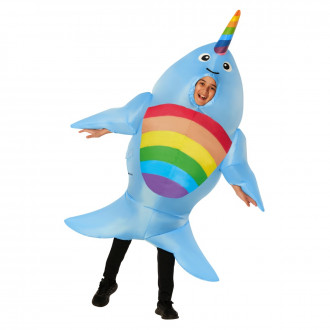 Kids Giant Narwhal Inflatable Costume