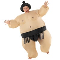 Kids Sumo Inflatable Costume Black