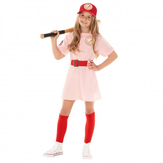 Kids Pink Baseball Player Costume