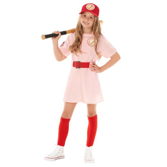 Kids Pink Baseball Player Costume