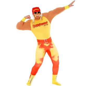 Men's Hulk Hogan Hulkamania Wrestler Costume
