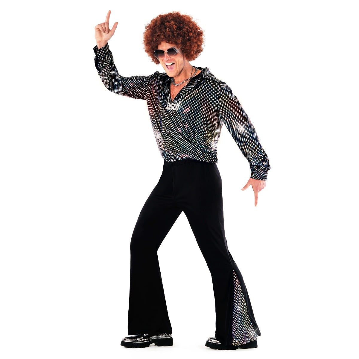 Disco Costume Retro Dress Up Male Funky Disco Costume For Men Disco Costume Retro Dress Up Male Funky Disco Costume For Men