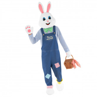 Mens Easter Bunny Costume With Dungarees