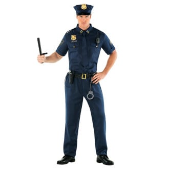 Mens USA Police Offer Costume