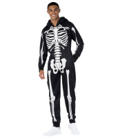 Mens Skeleton Onesie Costume (No Face)