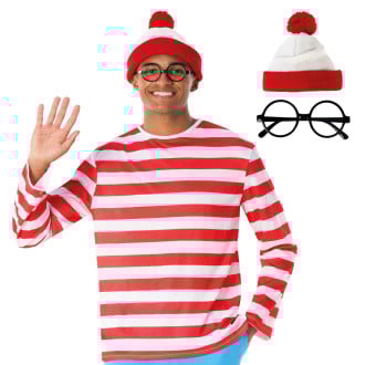 Mens Striped Wanderer Costume Kit