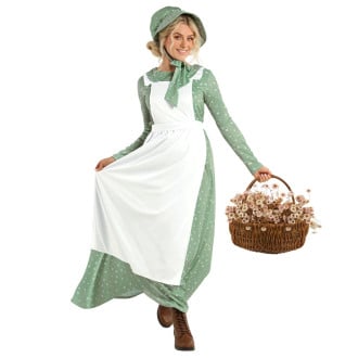American Prairie Dress Costume Womens