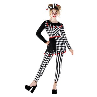 Womens Harlequin Jester Costume