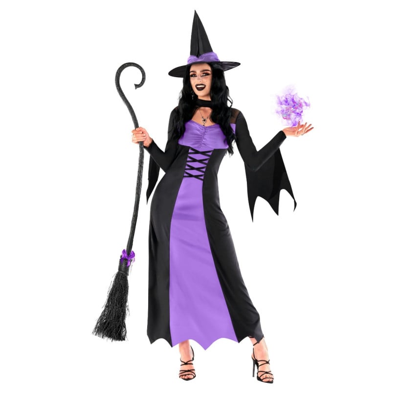Womens Wicked Witch Costume Purple Womens Wicked Witch Costume Purple