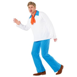 Mens Cartoon Mystery Gang Leader Costume