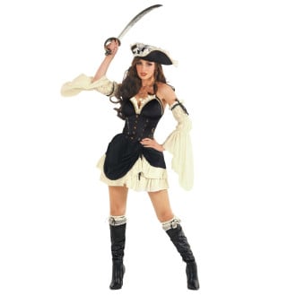 Sexy Pirate Captain Costume Womens