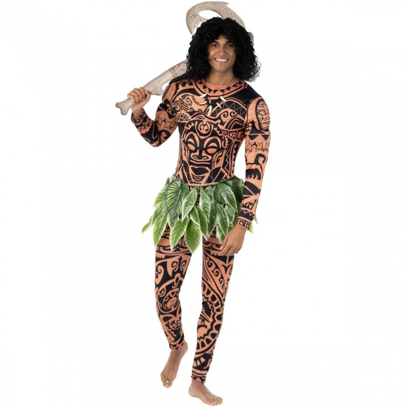 Mens Polynesian Hero Bodysuit Costume