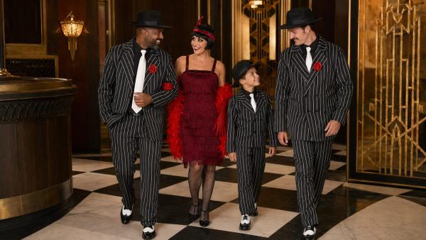 Gangster Costumes: 1920s Pinstripe and Flapper Looks for Men, Women and Kids