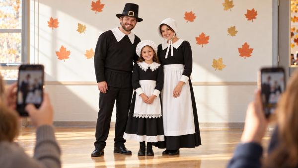 Pilgrim Costume: What to Wear for Women, Men, and Kids